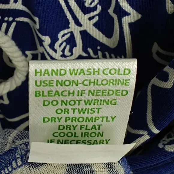 Lilly Pulitzer Raquel Dress Size Medium Blue Anchors Away Print Nautical Coastal - Picture 11 of 11